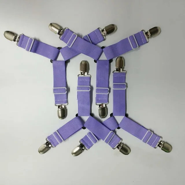 Clip On Bed Sheet Suspenders