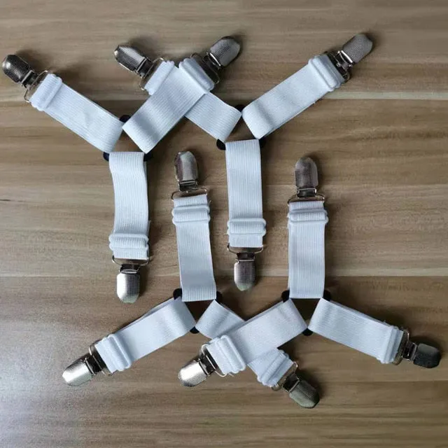 Clip On Bed Sheet Suspenders