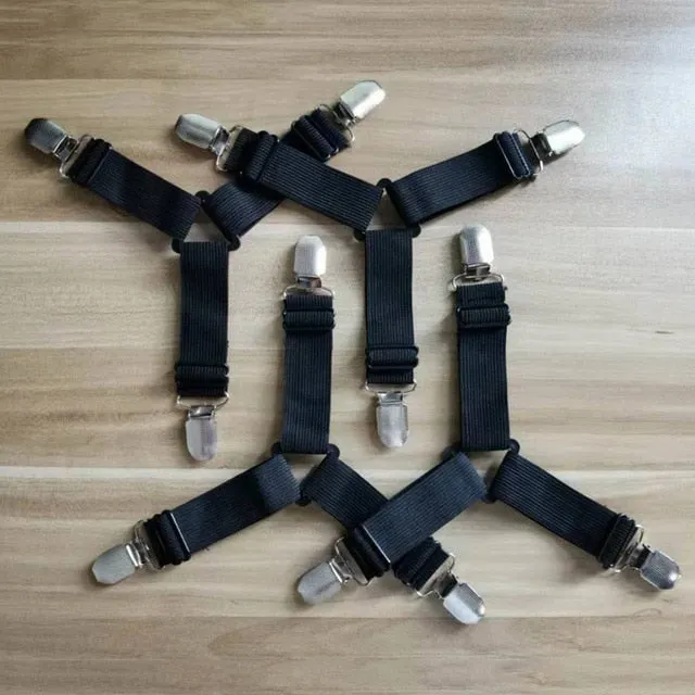 Clip On Bed Sheet Suspenders