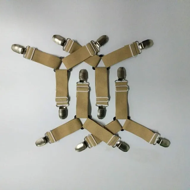 Clip On Bed Sheet Suspenders