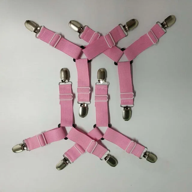 Clip On Bed Sheet Suspenders