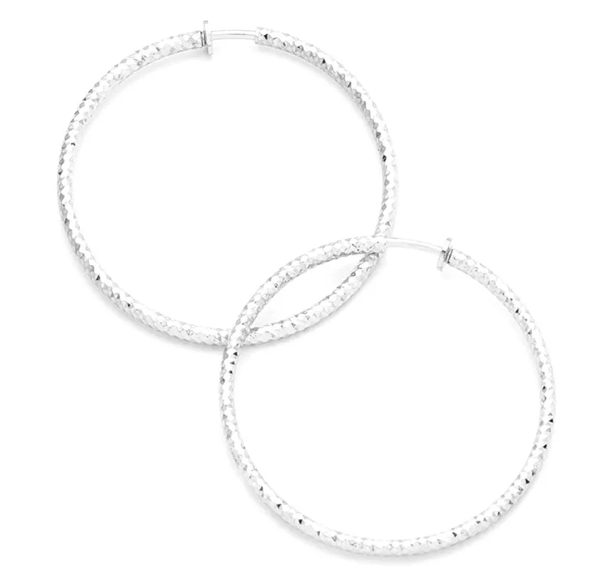 CLIP-ON HOOPS (TEXTURED)