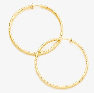 CLIP-ON HOOPS (TEXTURED)