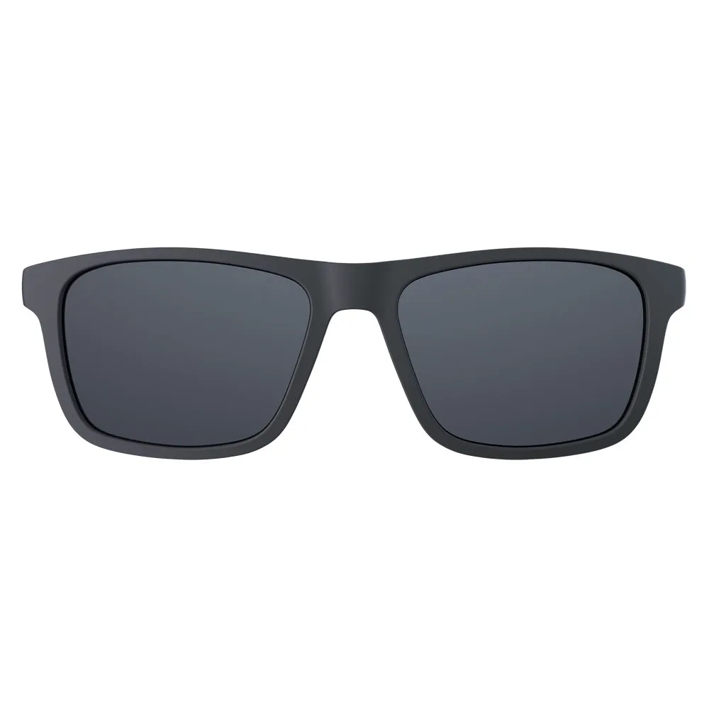 Clip On para Óculos de Grau HB Switch 0351 Matte Graphite/ Silver Polarized