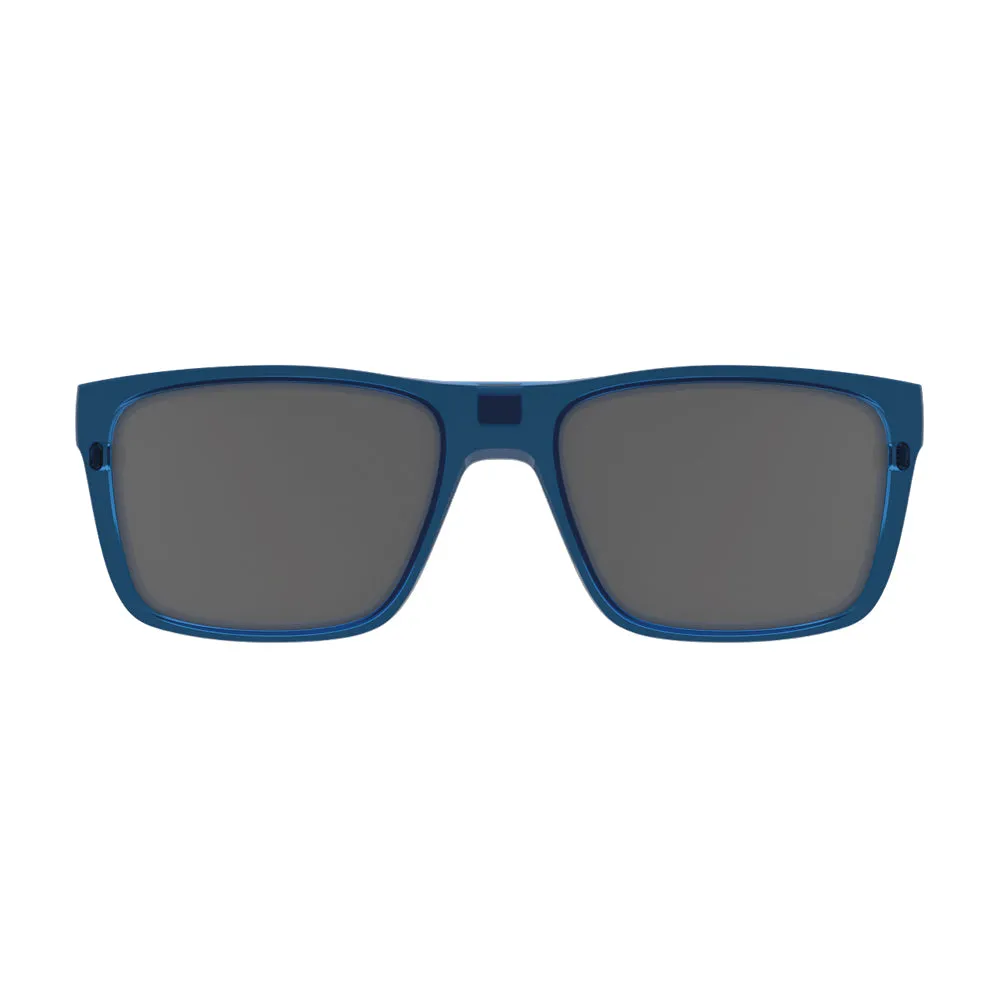 Clip On para Óculos de Grau HB Switch 0472 Matte Navy Blue Polarized Silver