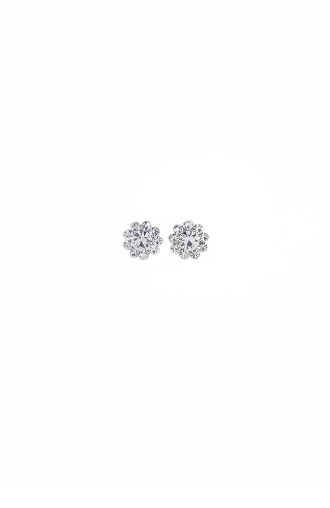 Clip On Rhinestone Daisies
