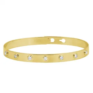 Clip On Round Diamond Bangle