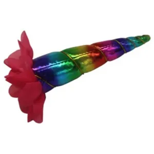 Clip on Unicorn Horn Rainbow