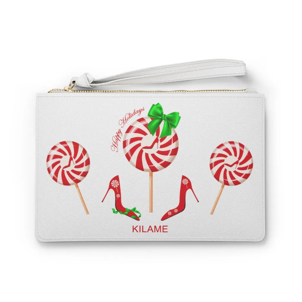 Clutch Bag Gaia Peppermint 'Happy Holidays'