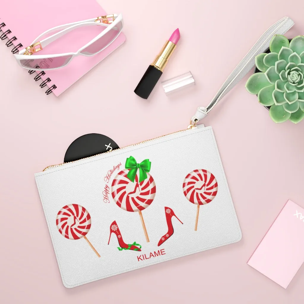 Clutch Bag Gaia Peppermint 'Happy Holidays'