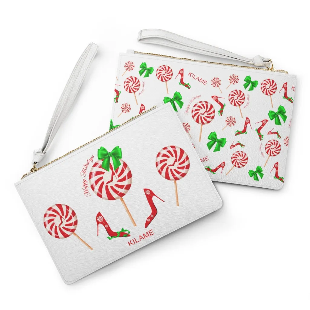 Clutch Bag Gaia Peppermint 'Happy Holidays'