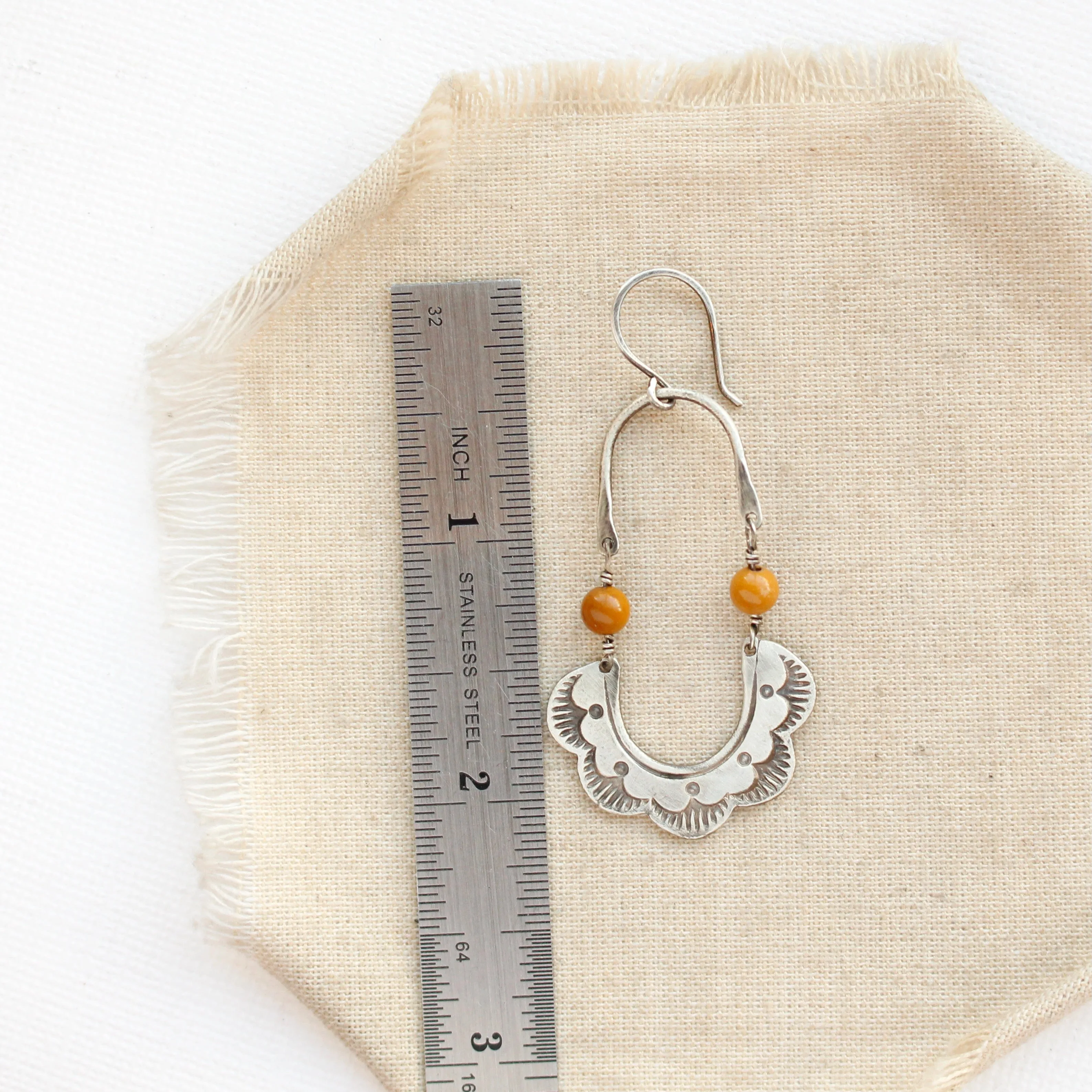 Columbine Mookaite Hoop Earrings