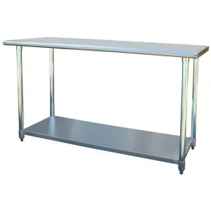Contemporary 2Ft x 5Ft Stainless Steel Top Workbench Utility Table