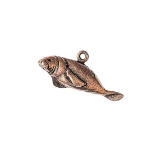 Copper Large Manatee Pendant