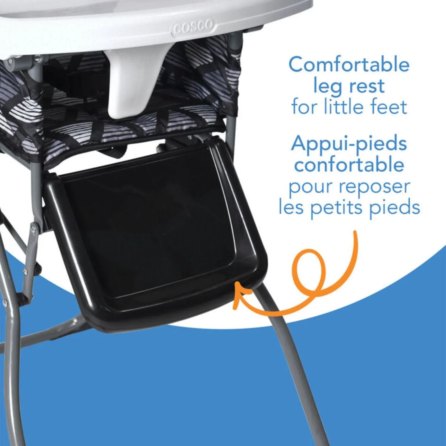 Cosco Simplefold LX high Chair - Grey Fletcher