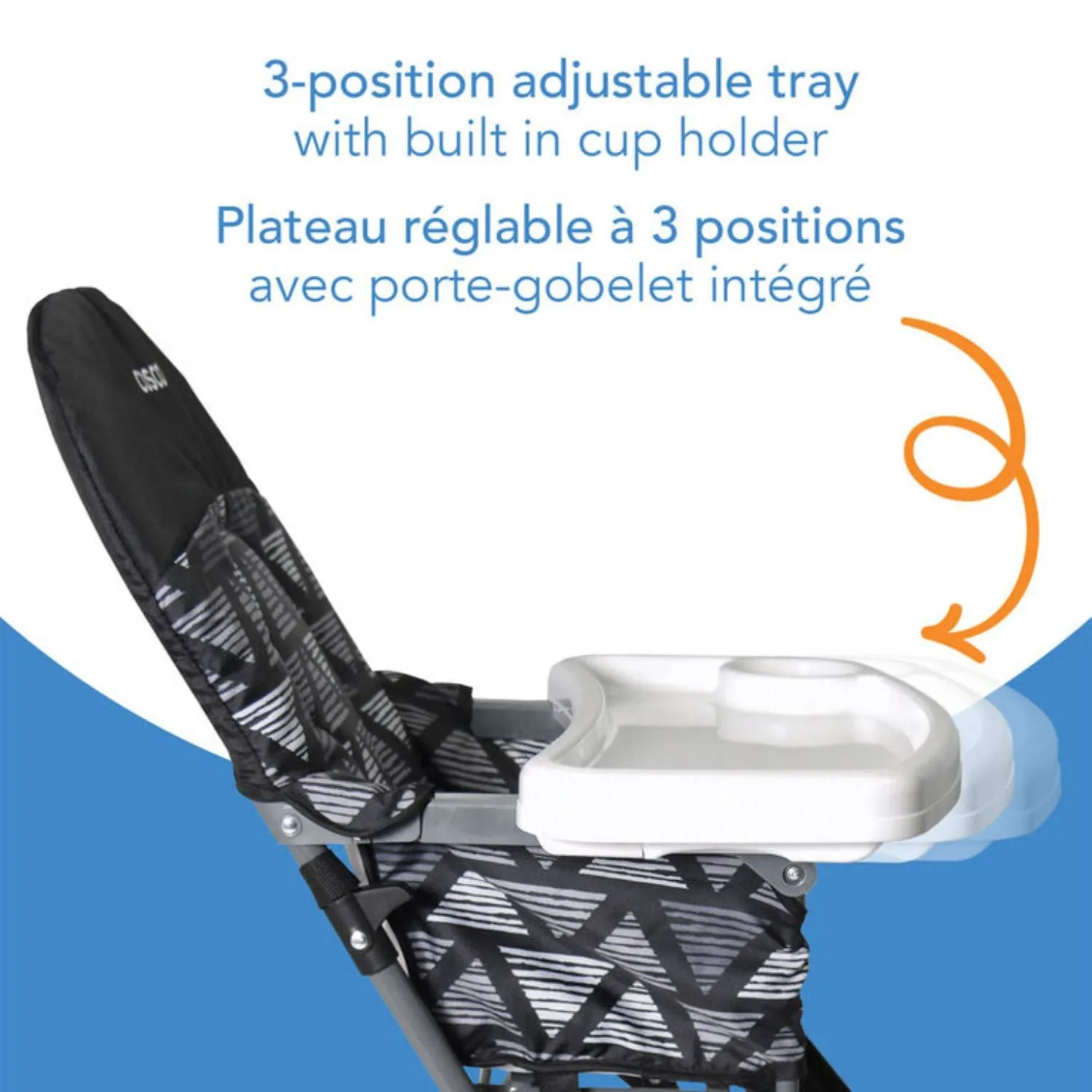 Cosco Simplefold LX high Chair - Grey Fletcher
