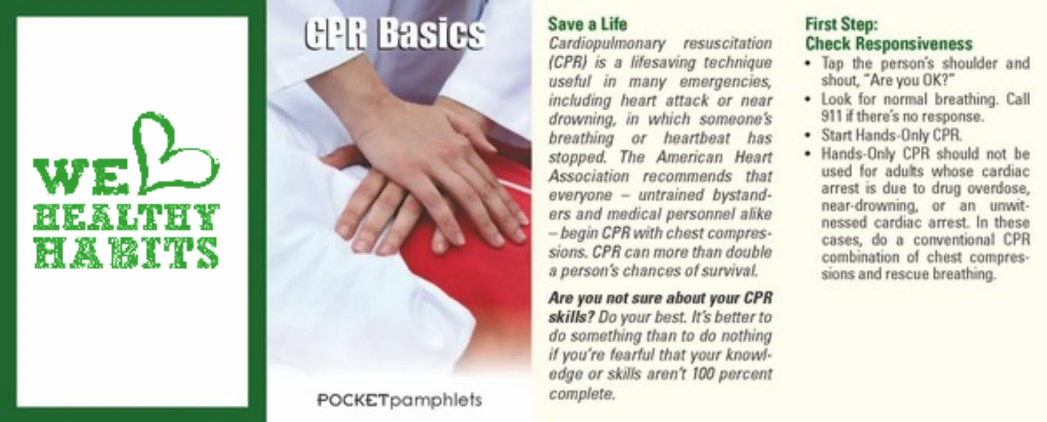 CPR Basics Pocket Pamphlet - #403772