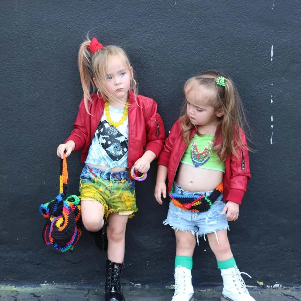 Crochet 90s Backpack or Fanny Pack