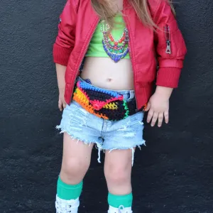 Crochet 90s Backpack or Fanny Pack