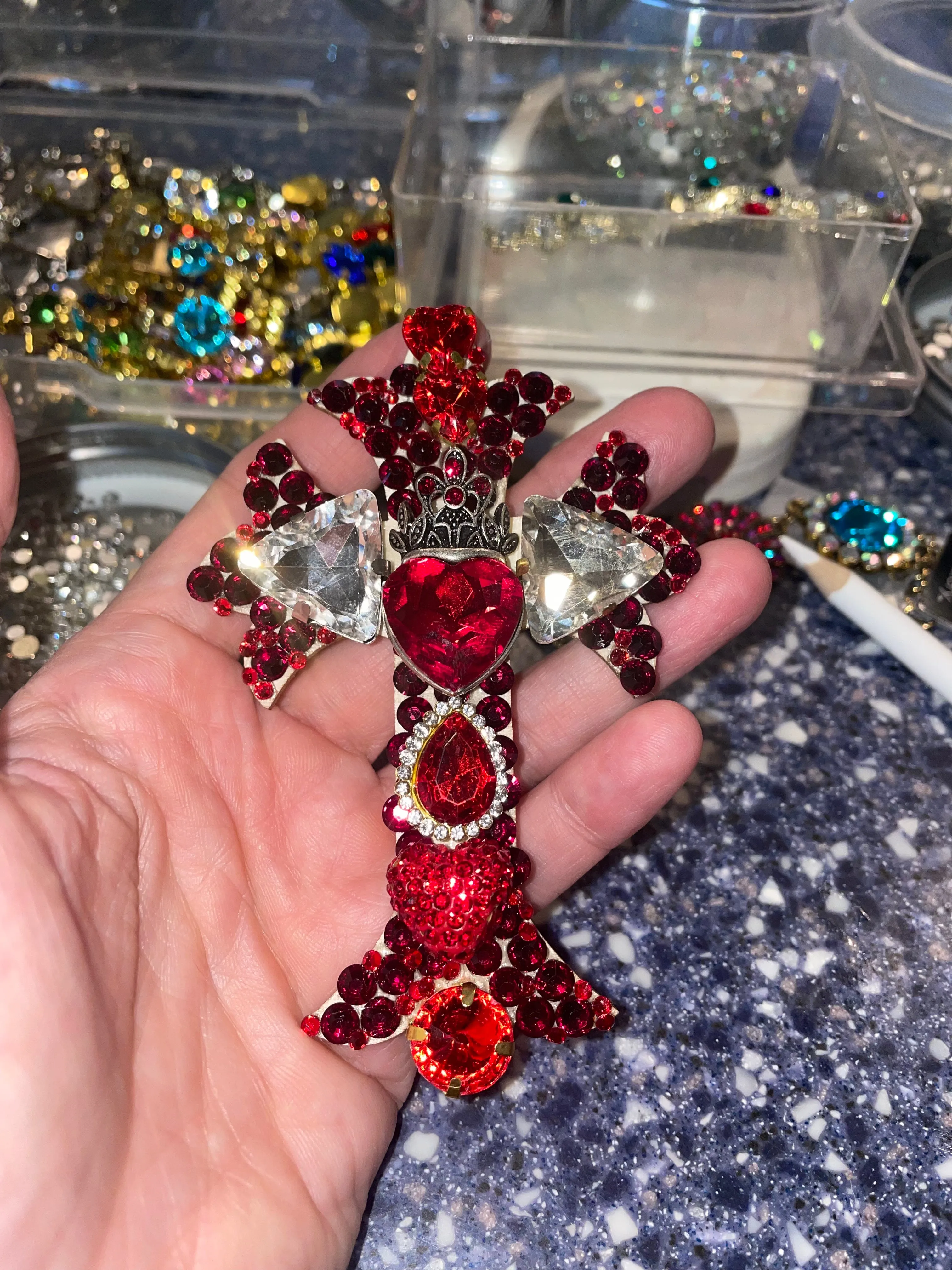 Cross Large Brooch