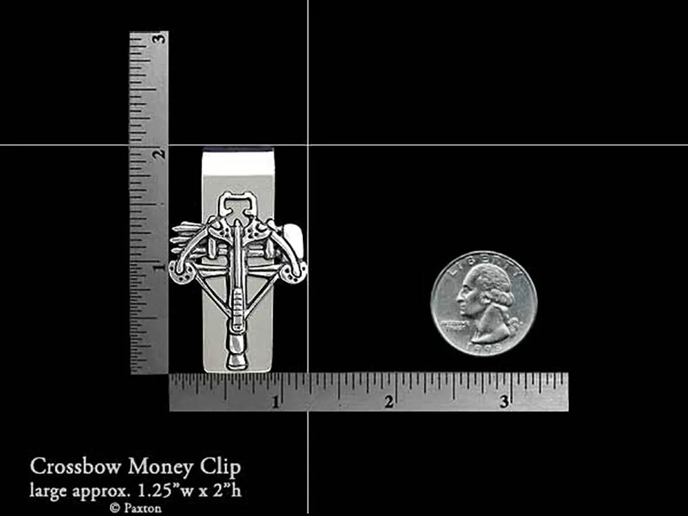 Crossbow Money Clip Sterling Silver