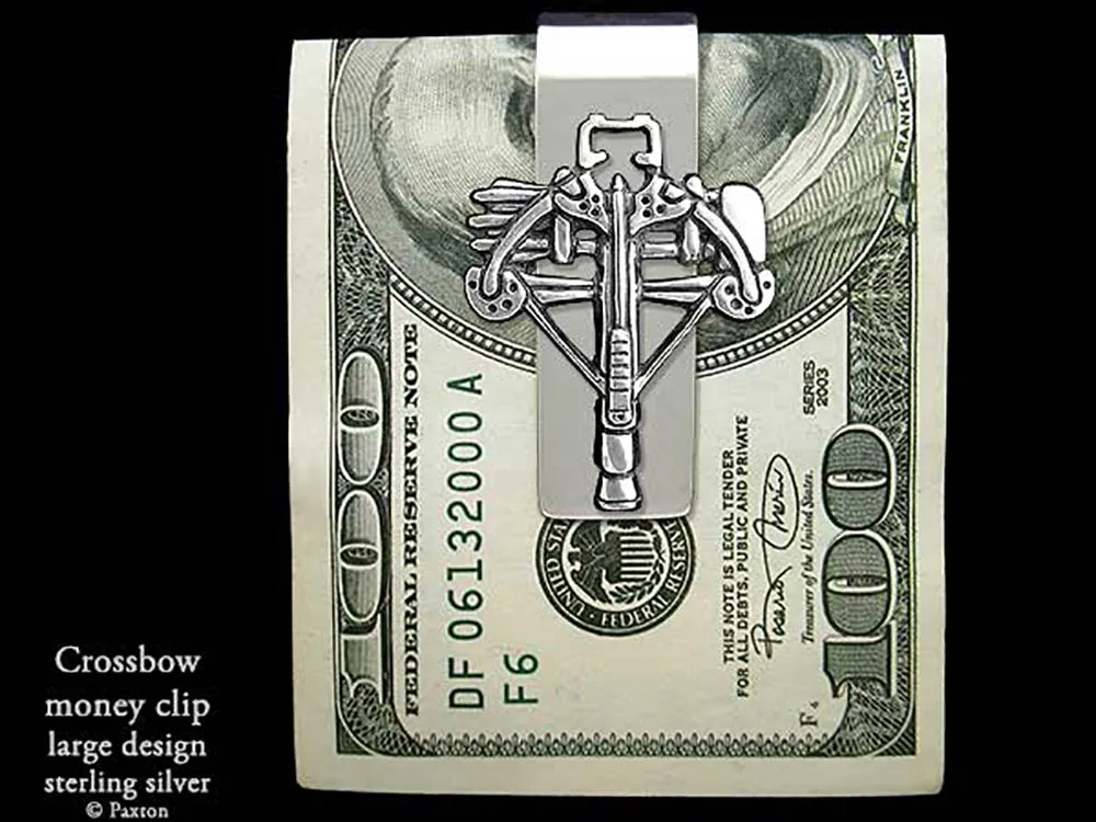 Crossbow Money Clip Sterling Silver