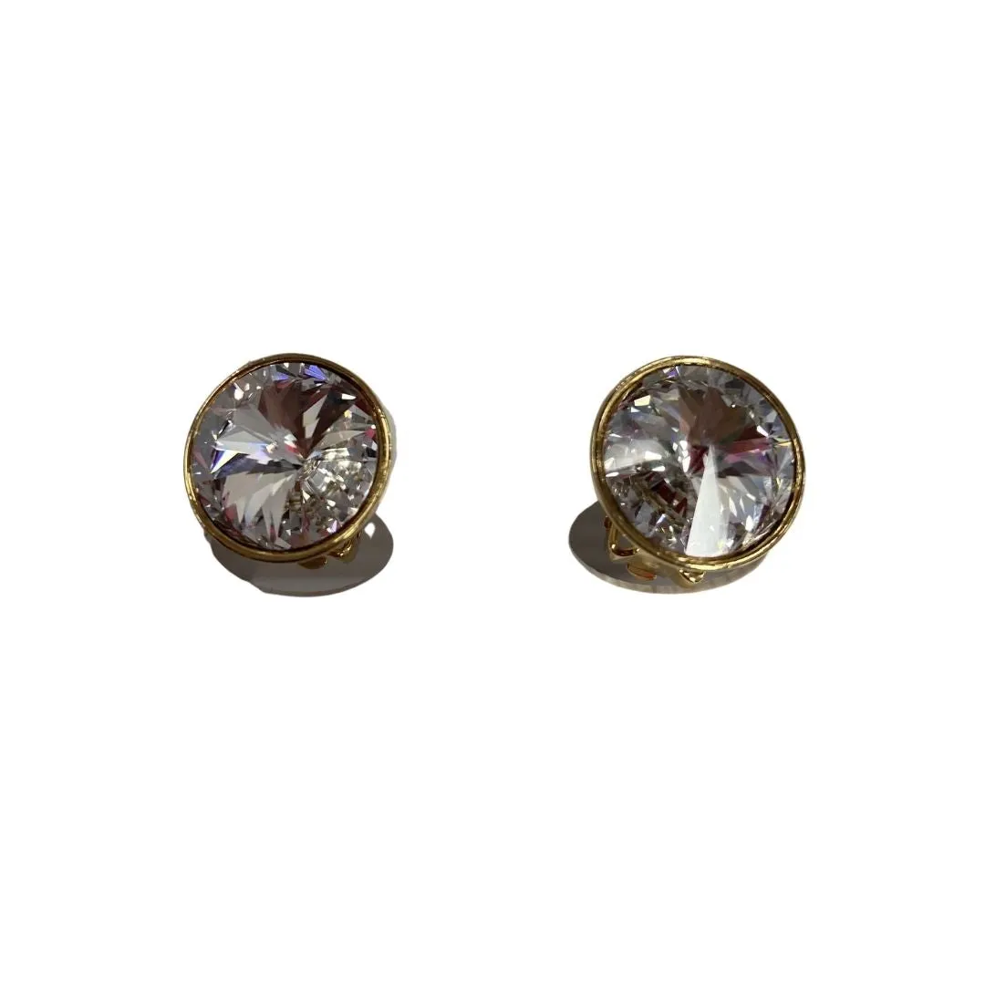 Crystal Clip On Earrings