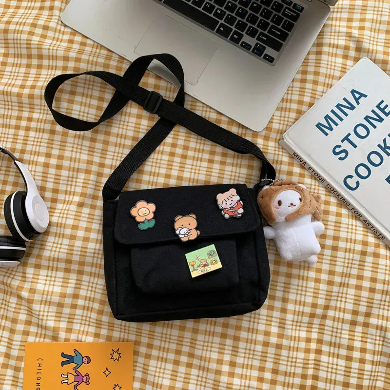 Cute Canvas Crossbody Bag for Women