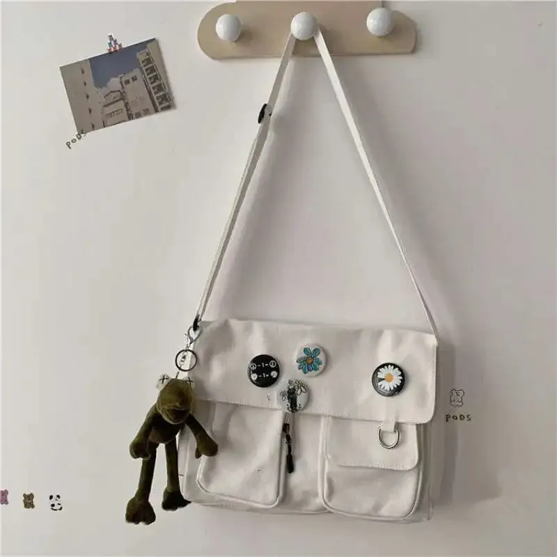 Cute Canvas Crossbody Bag for Women