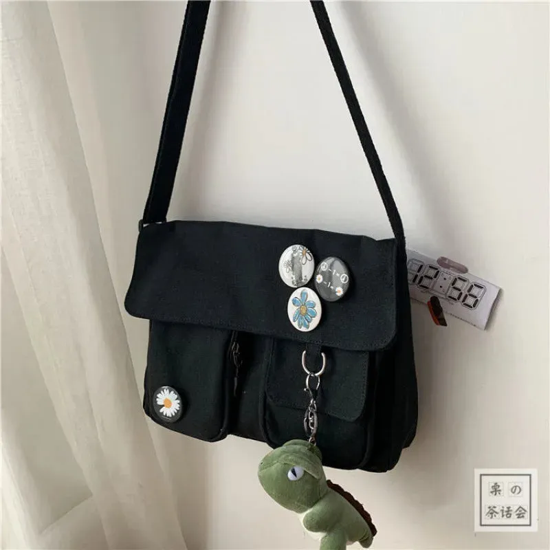 Cute Canvas Crossbody Bag for Women