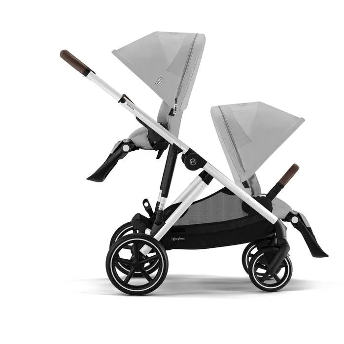 Cybex Gazelle S Twin Pushchair - Silver / Stone Grey