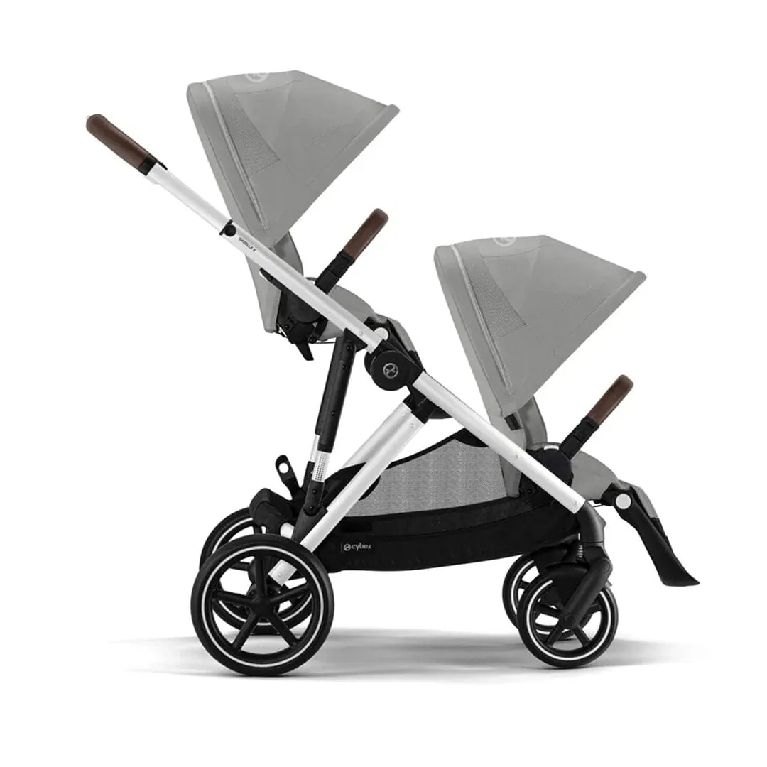 Cybex Gazelle S Twin Pushchair - Silver / Stone Grey