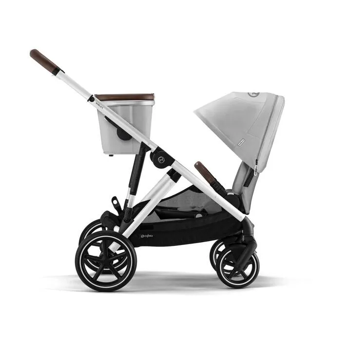 Cybex Gazelle S Twin Pushchair - Silver / Stone Grey