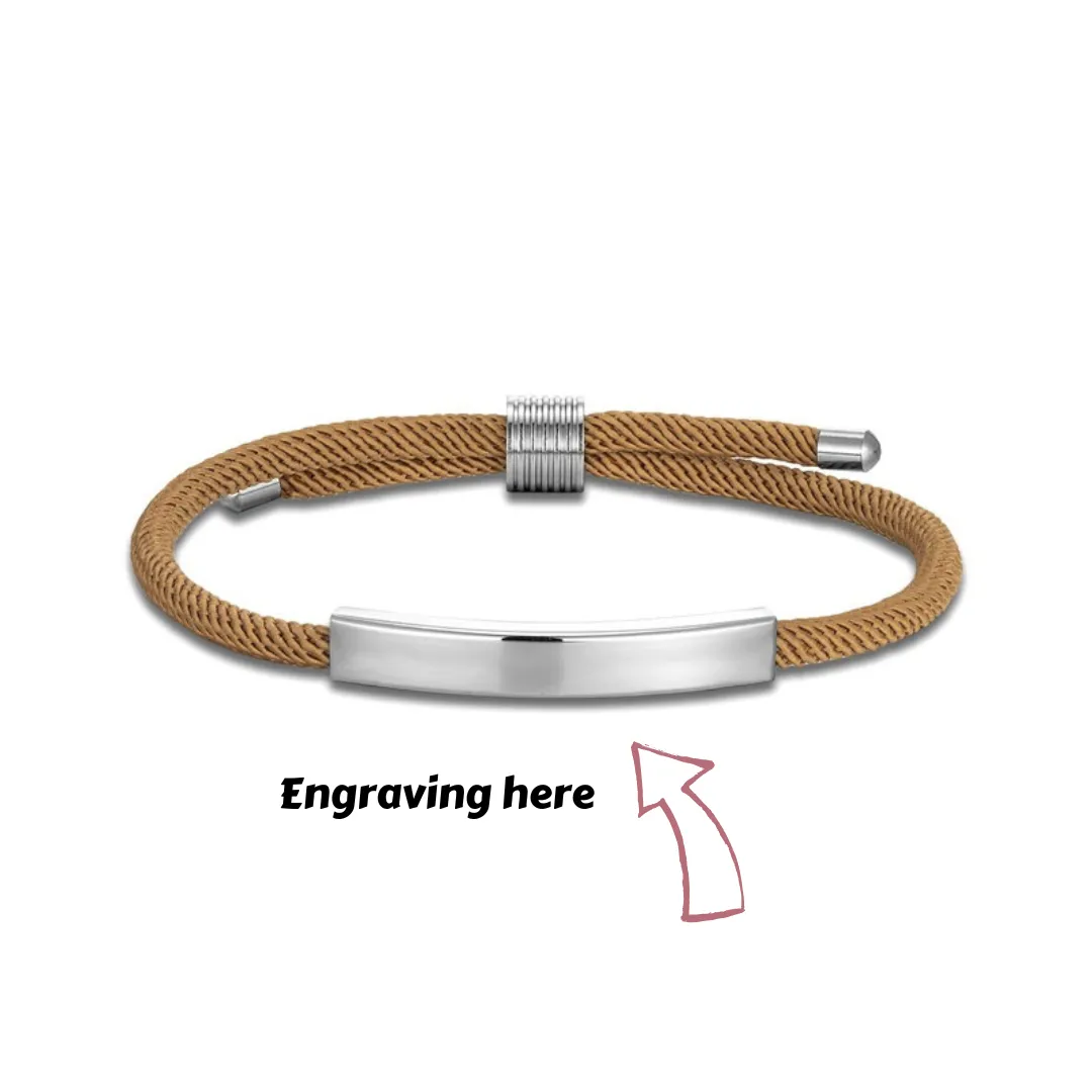 Cycolinks Custom Name Adjustable Rope Bracelet