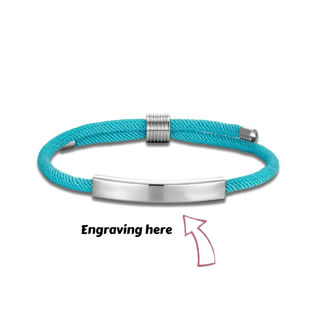 Cycolinks Custom Name Adjustable Rope Bracelet
