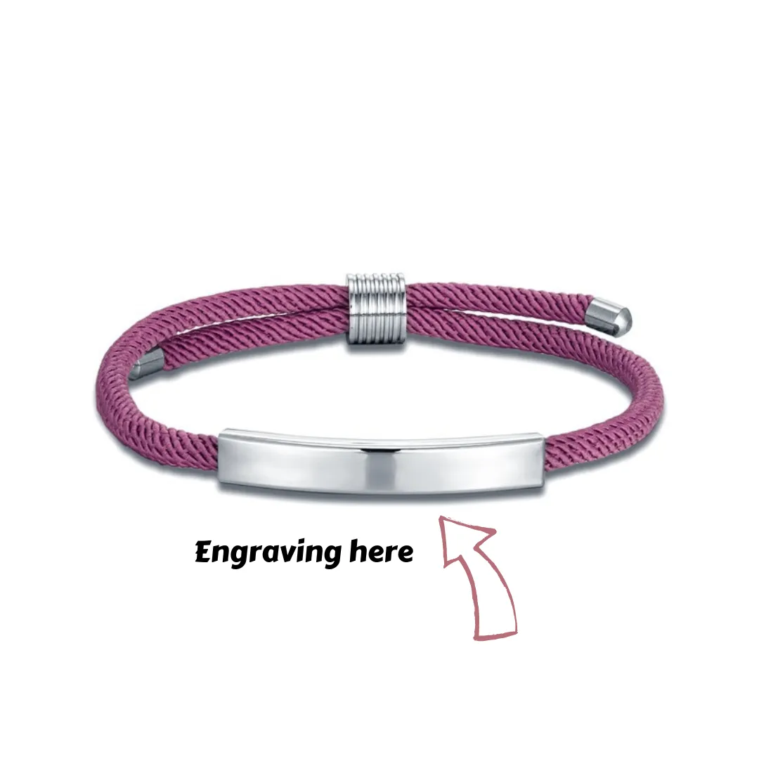 Cycolinks Custom Name Adjustable Rope Bracelet