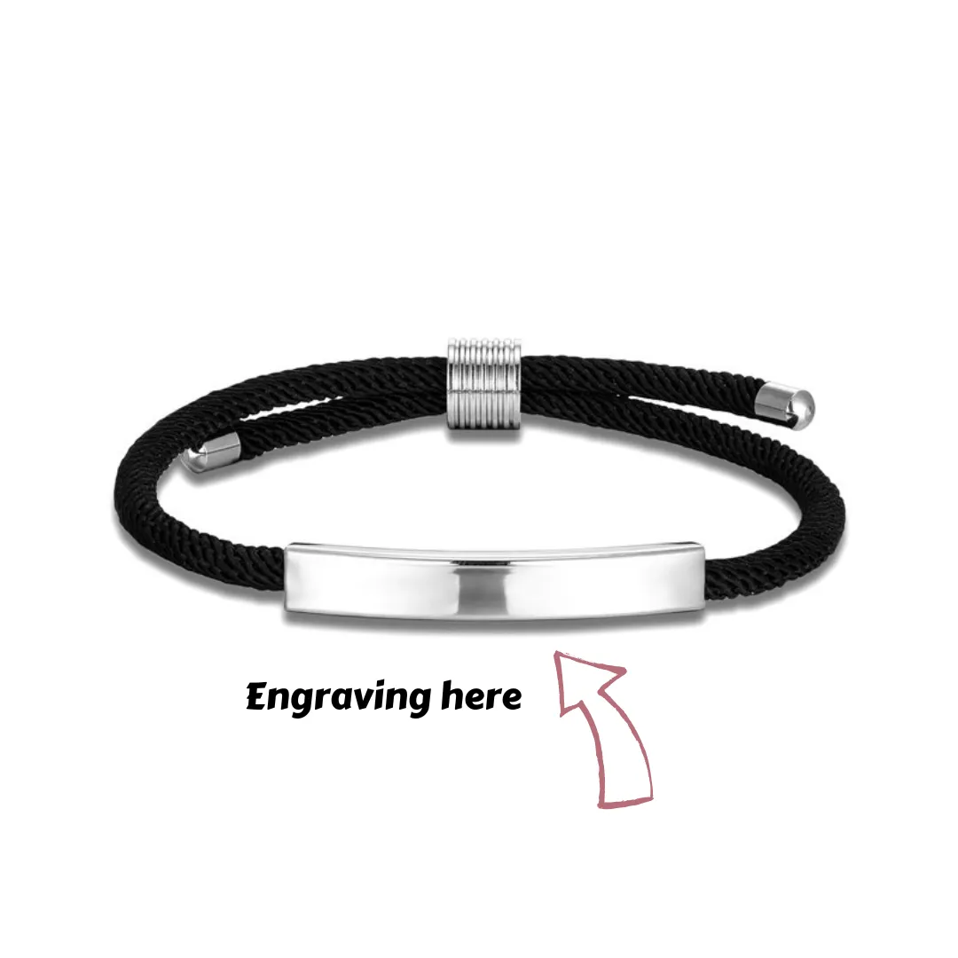Cycolinks Custom Name Adjustable Rope Bracelet
