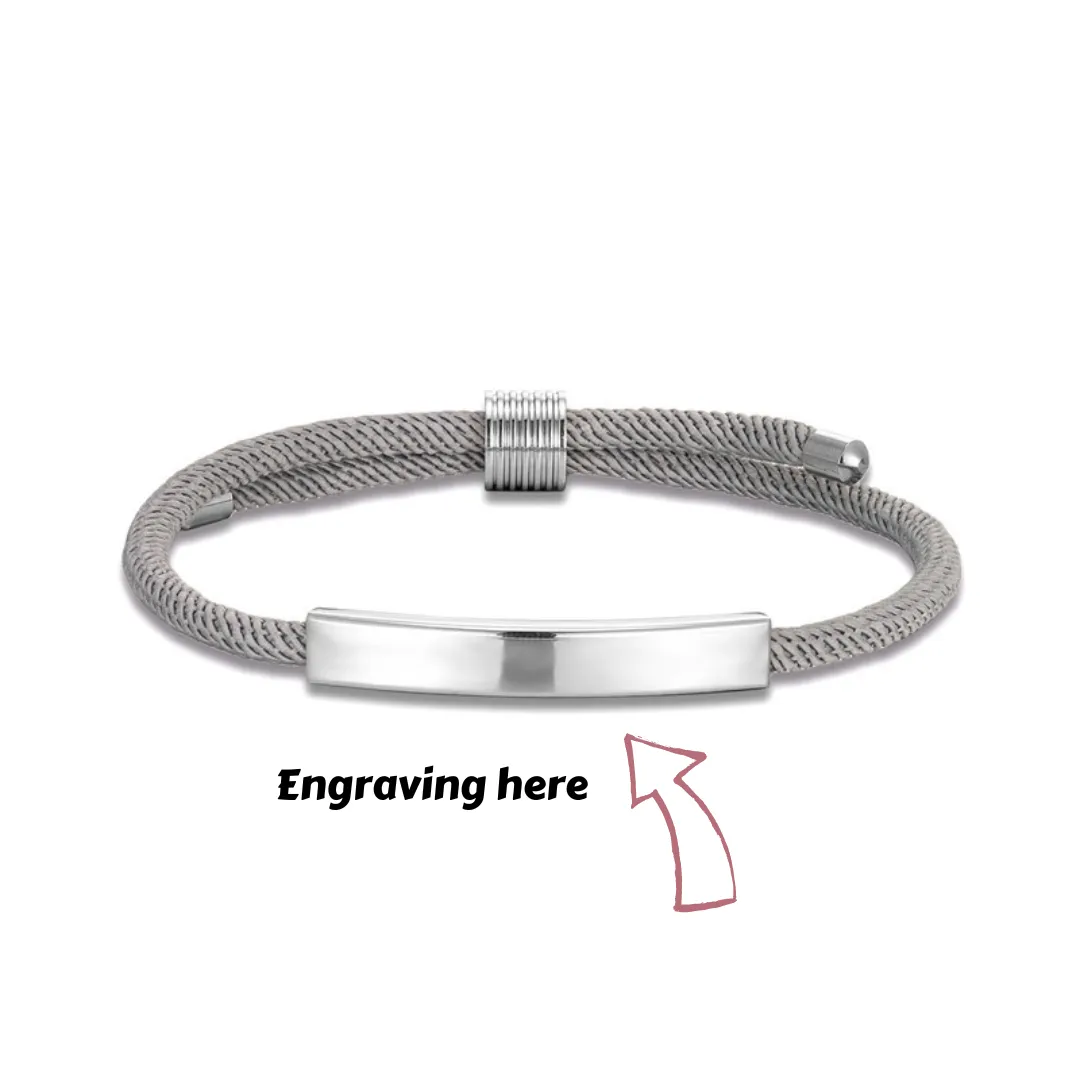 Cycolinks Custom Name Adjustable Rope Bracelet