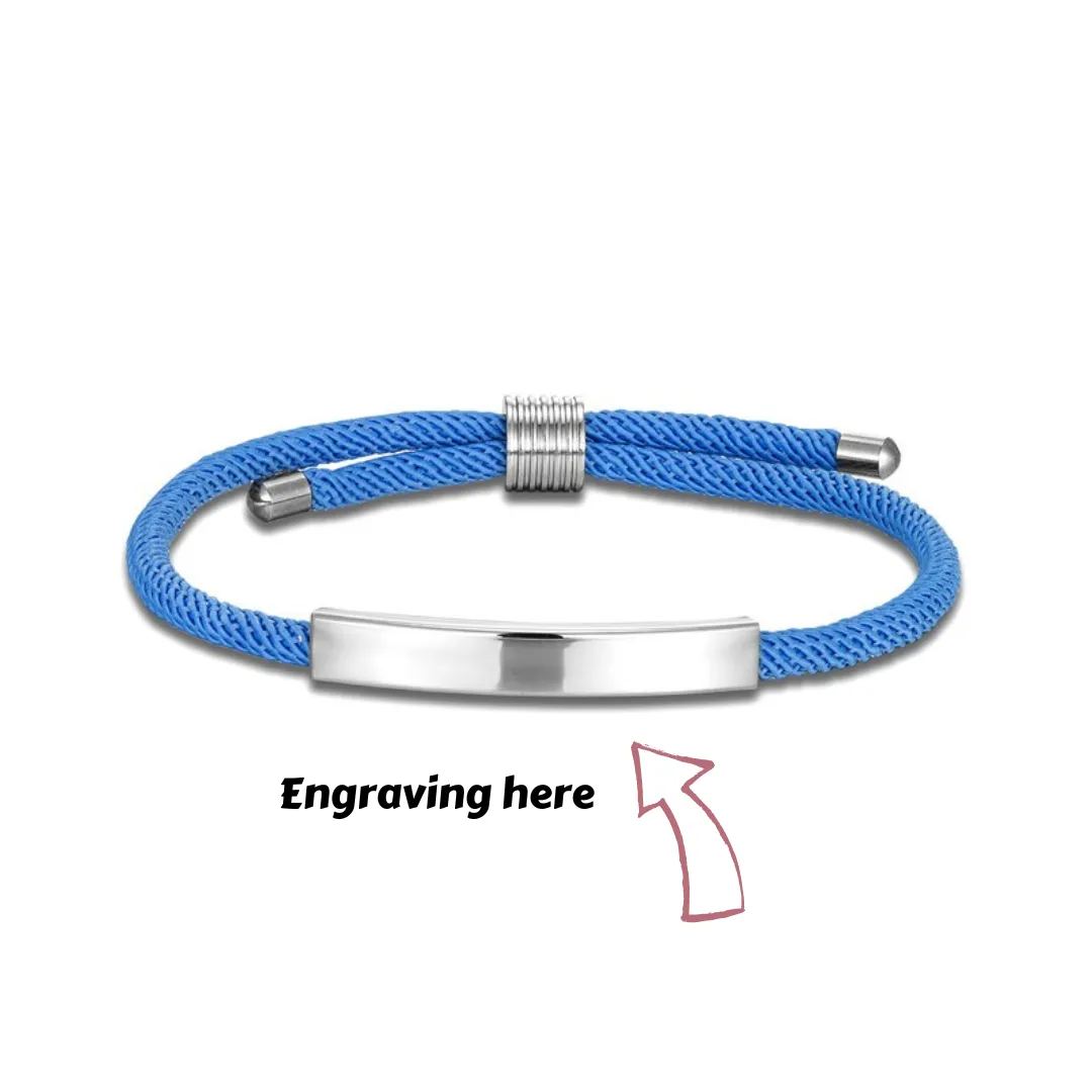 Cycolinks Custom Name Adjustable Rope Bracelet