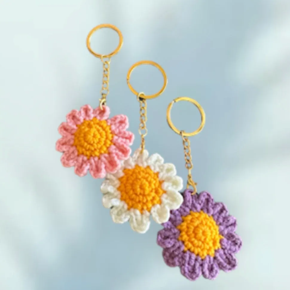 Daisy Keychain