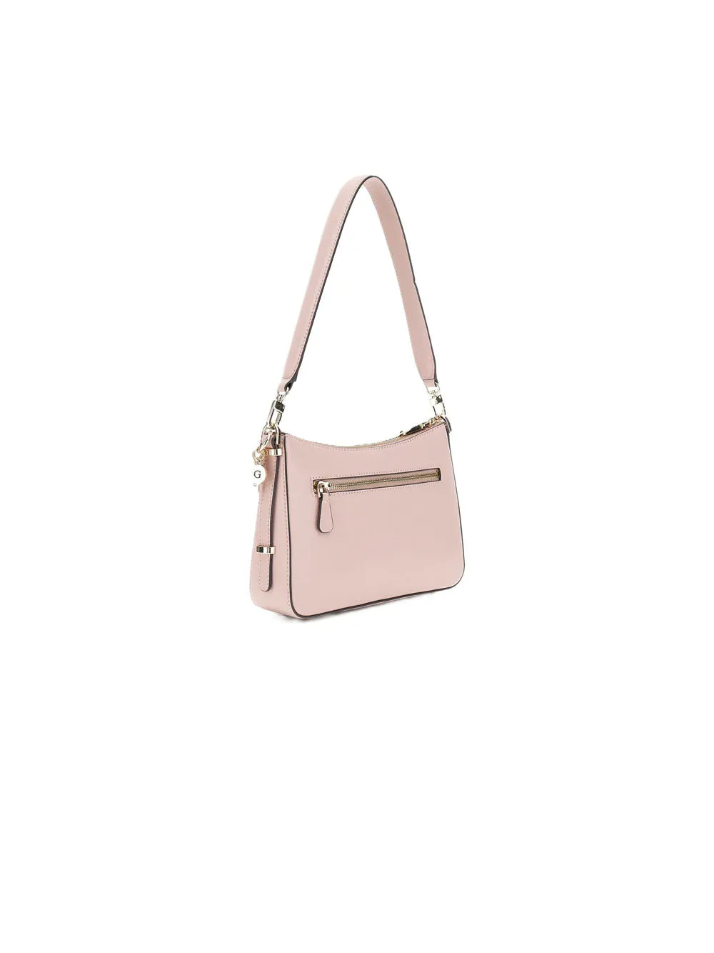 Daryna Top Zip Shoulder Bag - Rose