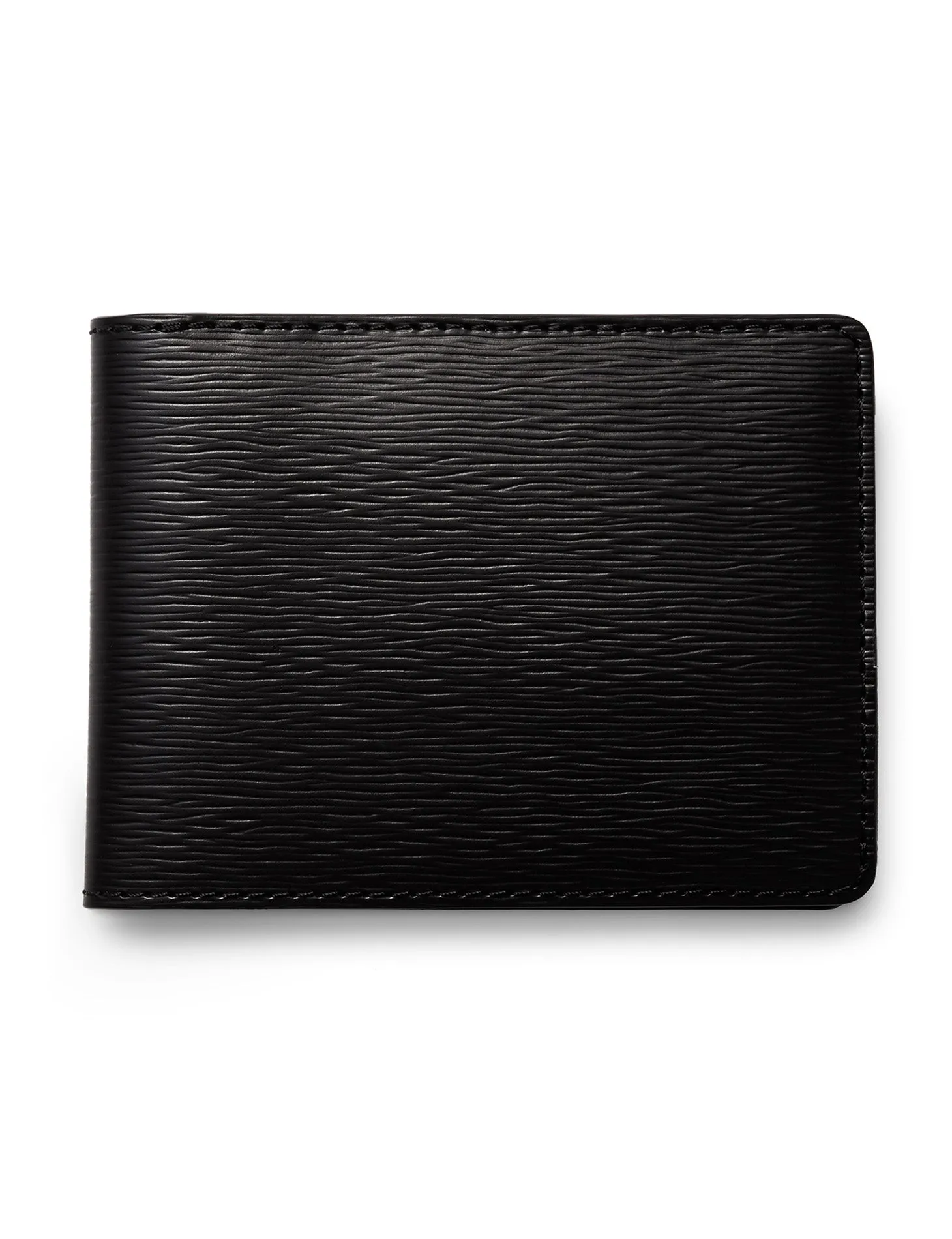 David August Luxury Genuine Epi Leather Bi-Fold Wallet