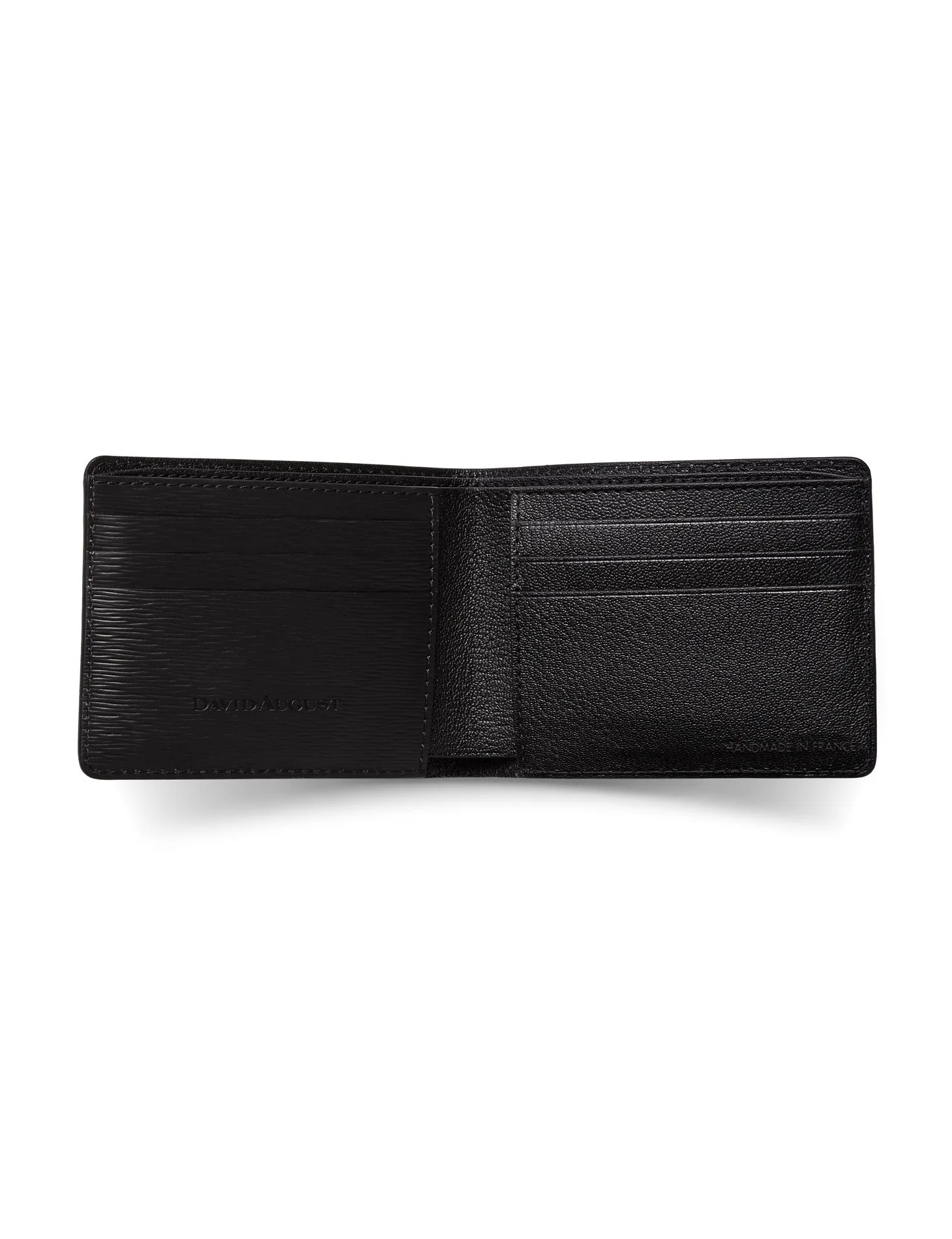 David August Luxury Genuine Epi Leather Bi-Fold Wallet