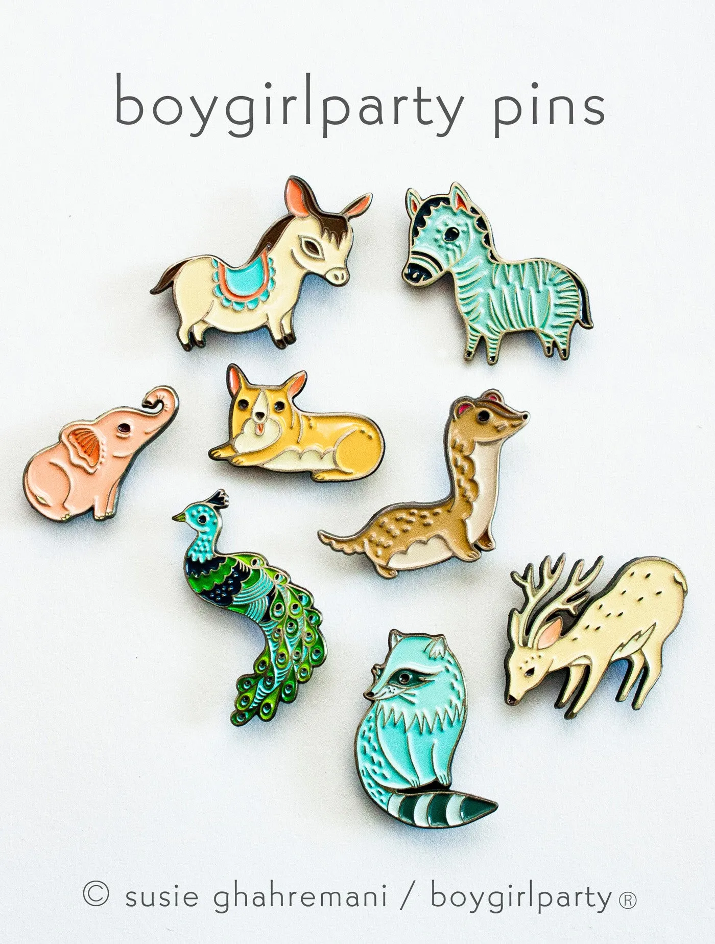 Deer Pin Deer Enamel Pin Reindeer Pin Stag Pin by boygirlparty