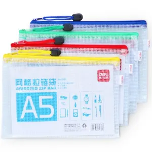 Deli Mesh Zip Bag A5 5656