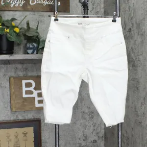 DG2 Womens Classic Stretch Pull-On Bermuda Short. 697721 697721 Ivory White M