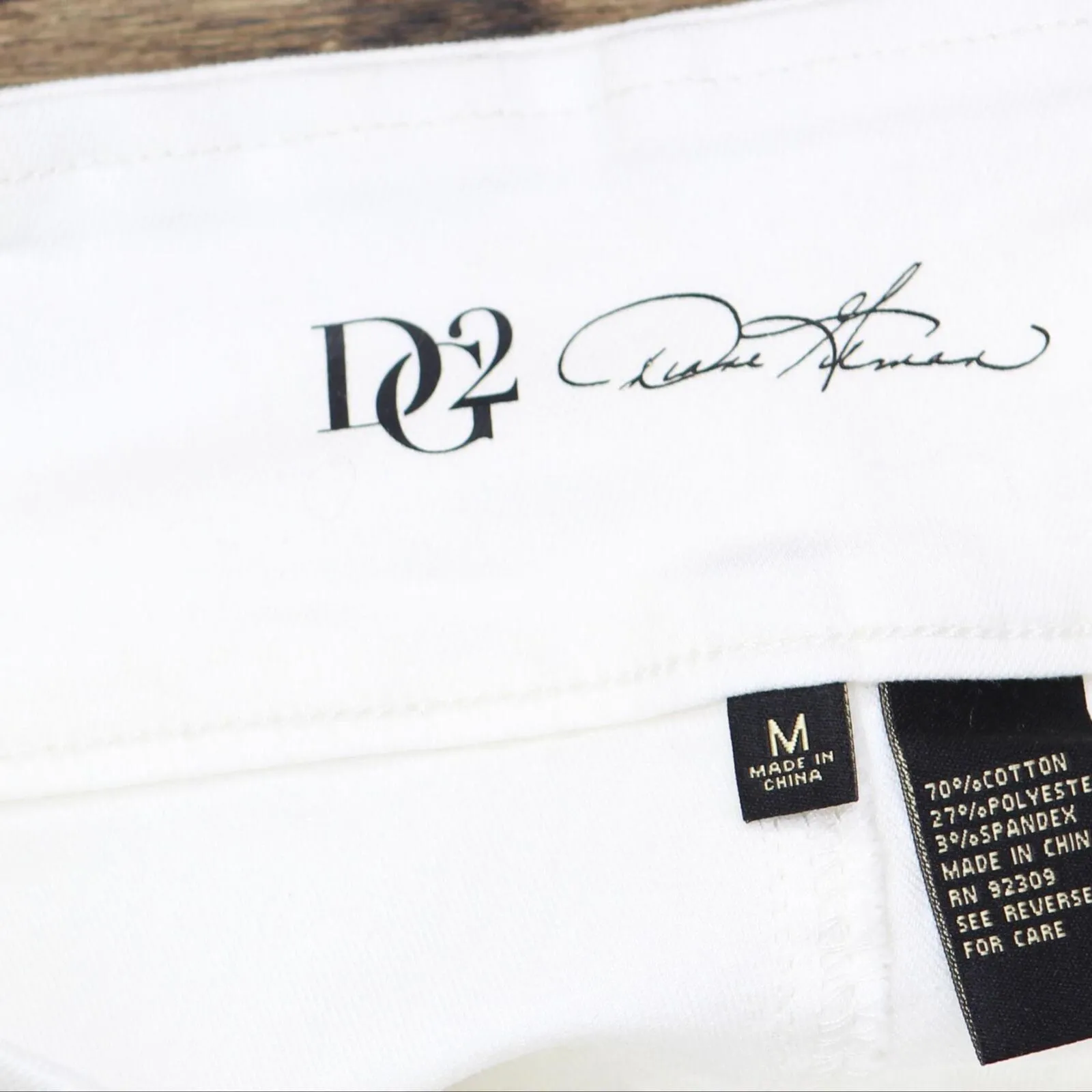 DG2 Womens Classic Stretch Pull-On Bermuda Short. 697721 697721 Ivory White M