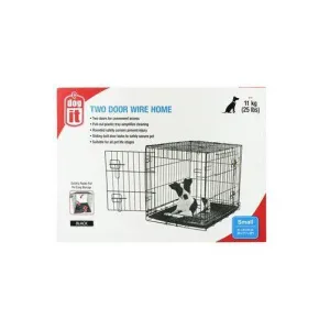 Dog it 2 Door Fold Flat Dog Crate