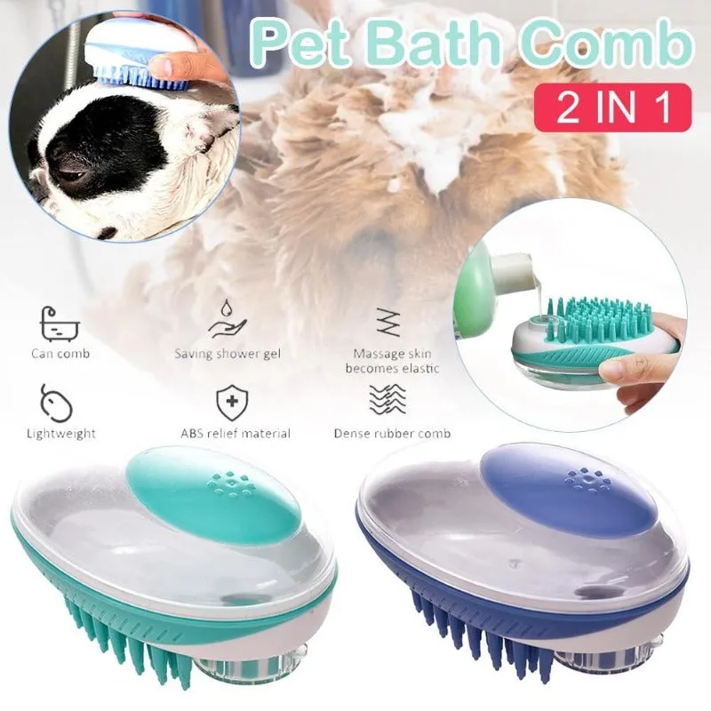 Dogs/Cats Bathing Brush/Comb Combo
