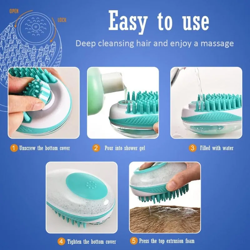 Dogs/Cats Bathing Brush/Comb Combo